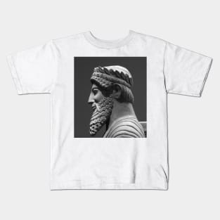 British Museum. Babylonian Statue Kids T-Shirt